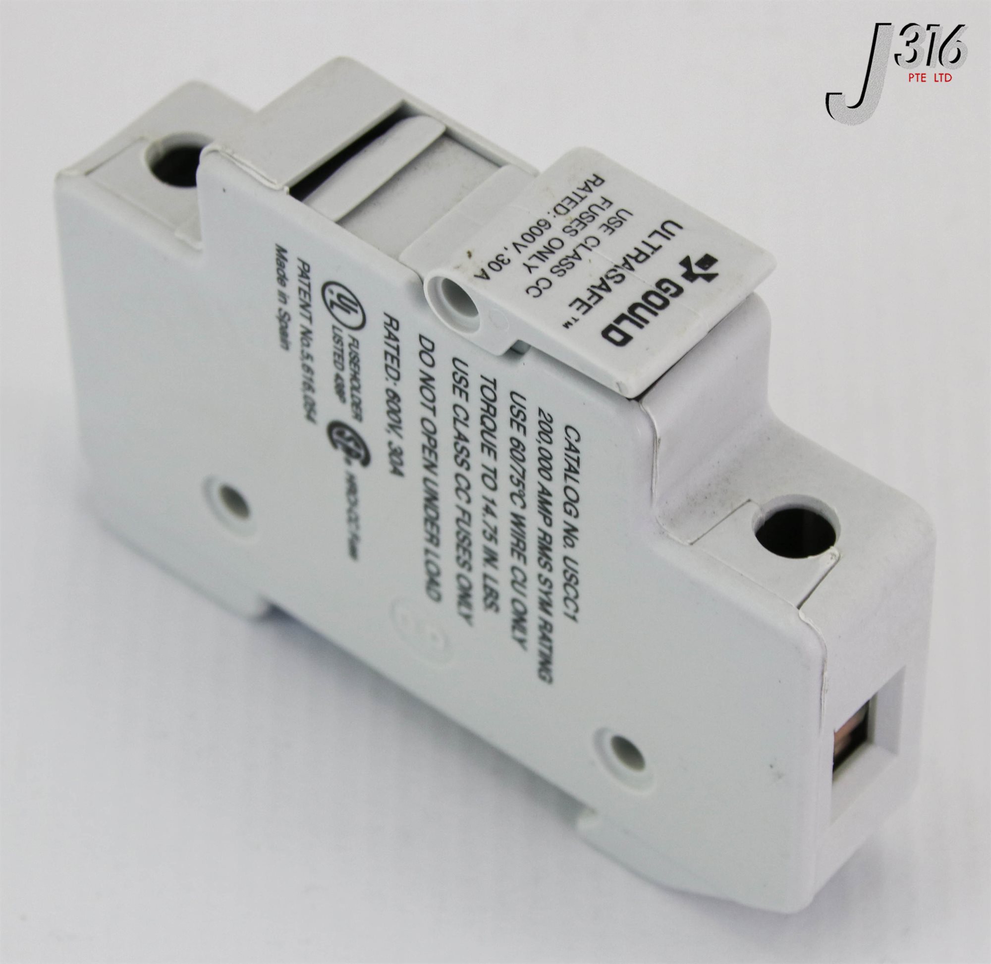 Porte-fusibles GOULD ULTRASAFE USCC3I - Lot De 5 - 600V 30A Classe CC - Occasion Fonctionnel
